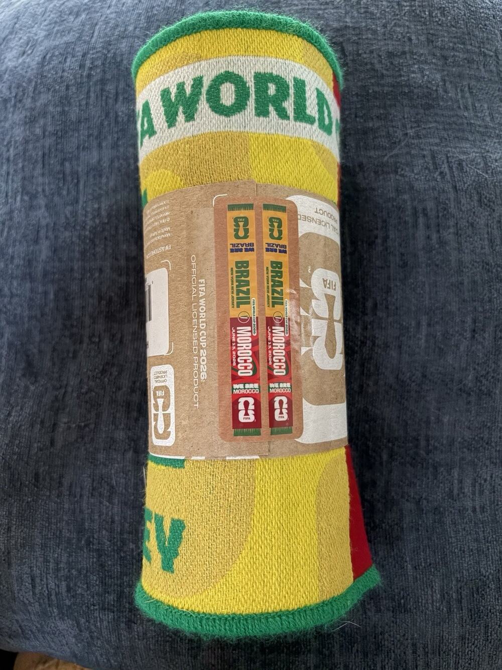 FIFA World Cup 2026 Official Matchup Scarf - Brazil vs Morocco Game Day